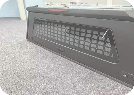 Rear glass protection
